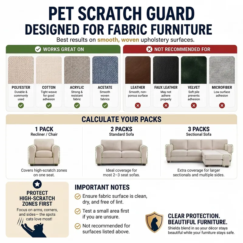 Stelucca Amazing Shields Cat Scratch Furniture Protector - 12 Pack XL — image 5